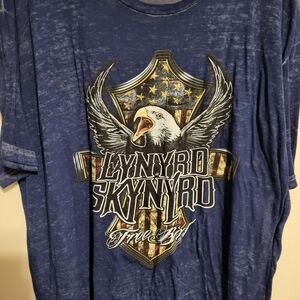Live Nation Blue XL Lynard Skynard Graphic T-Shirt Mineral Wash